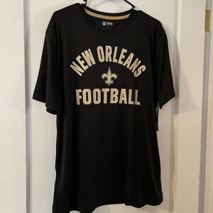 NFT NWT New Orleans Football Black Shortsleeved‎ Tee Shirt Large L